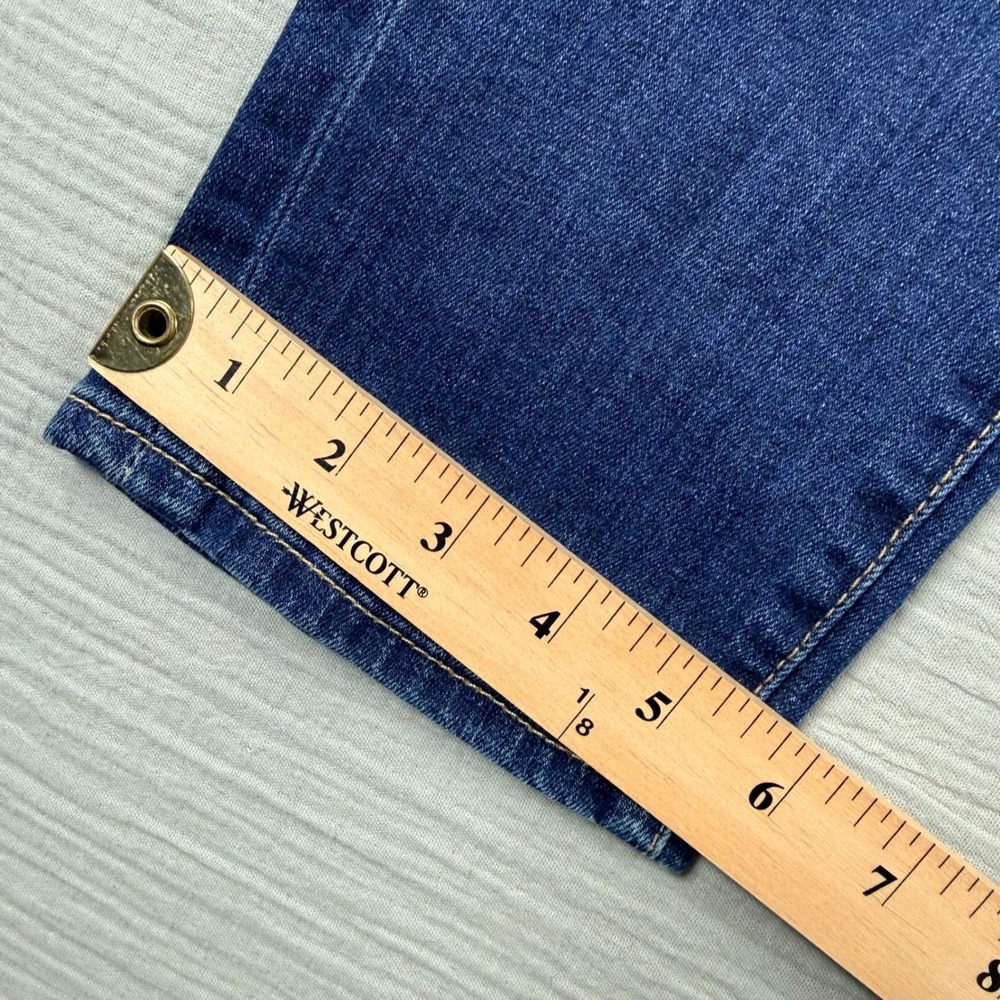 7 For All Mankind Roxanne‎ Slim Illusion Jeans 29 Mid Rise Dark Wash Size 30x31 - Picture 6 of 8